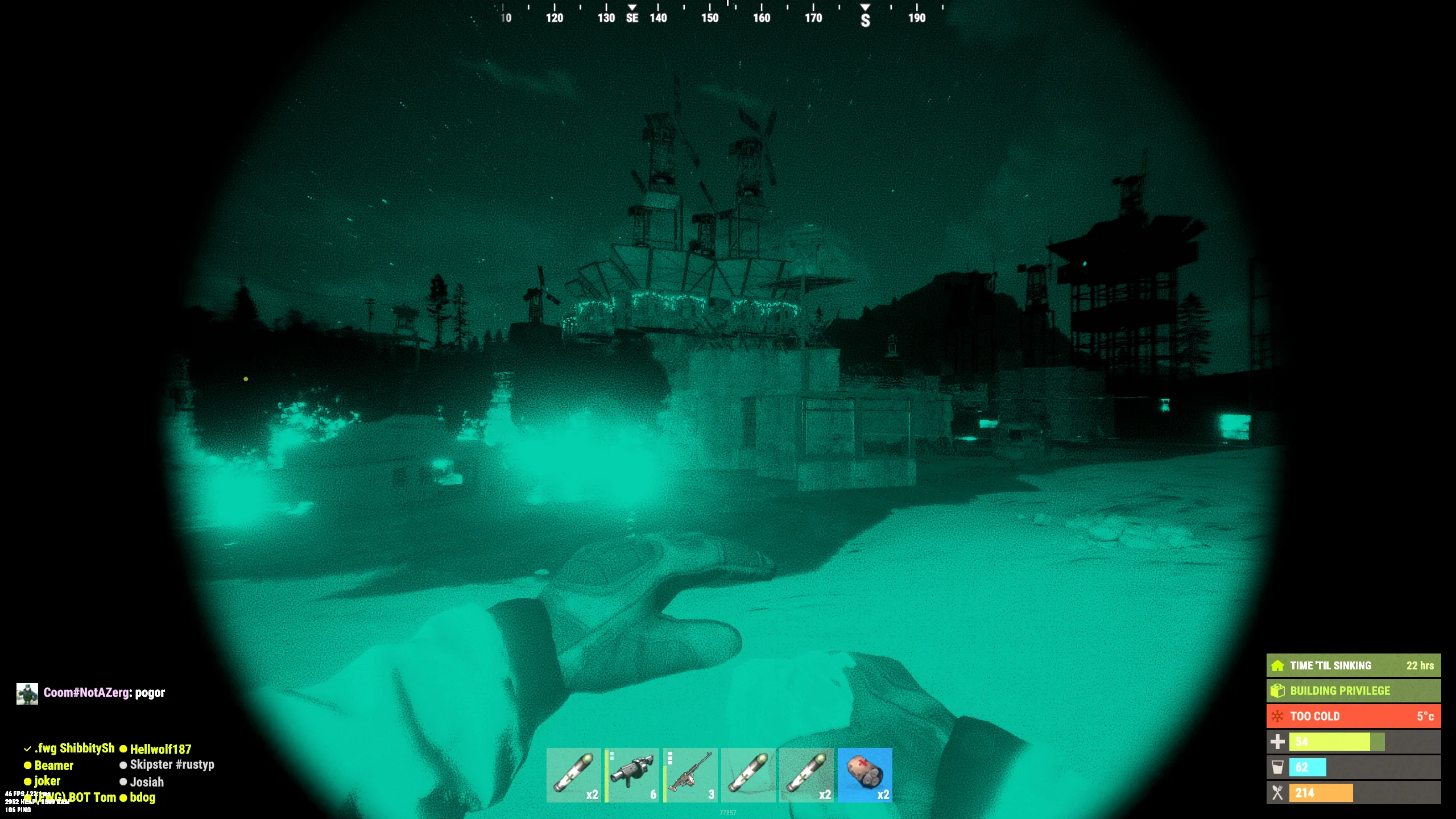 Rust Gameplay Screenshot 1 - Floor Water Gang in action